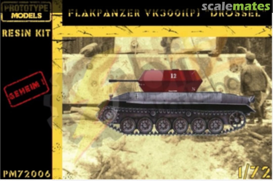 Boxart Flakpanzer VK3001(P) "Drossel" PM72006 Prototype Models Boxart Flakpanzer VK3001(P) "Drossel" PM72006 Prototype Models