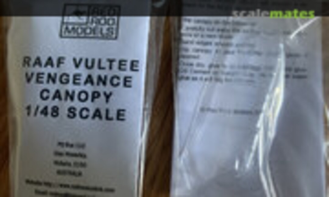 1:48 RAAF Vultee Vengeance Canopy (Red Roo Models RRR48162) RRR48162
