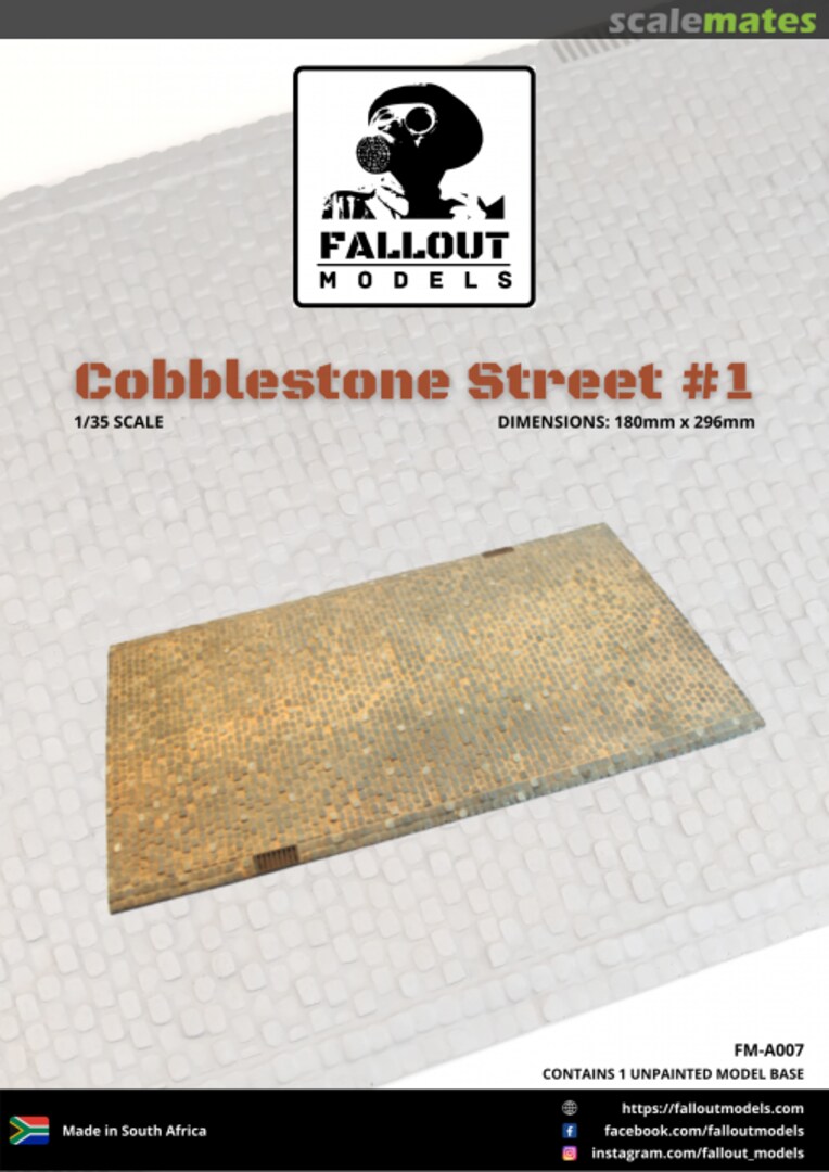Boxart Cobblestone Street #1 FM-A007 Fallout Models