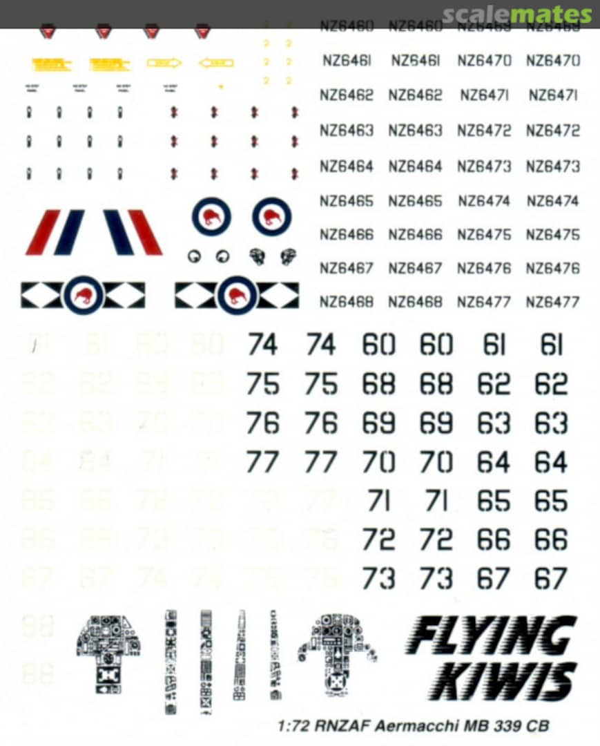 Boxart Aermacchi MB 339 CB KC7210 Flying Kiwis Boxart Aermacchi MB 339 CB KC7210 Flying Kiwis
