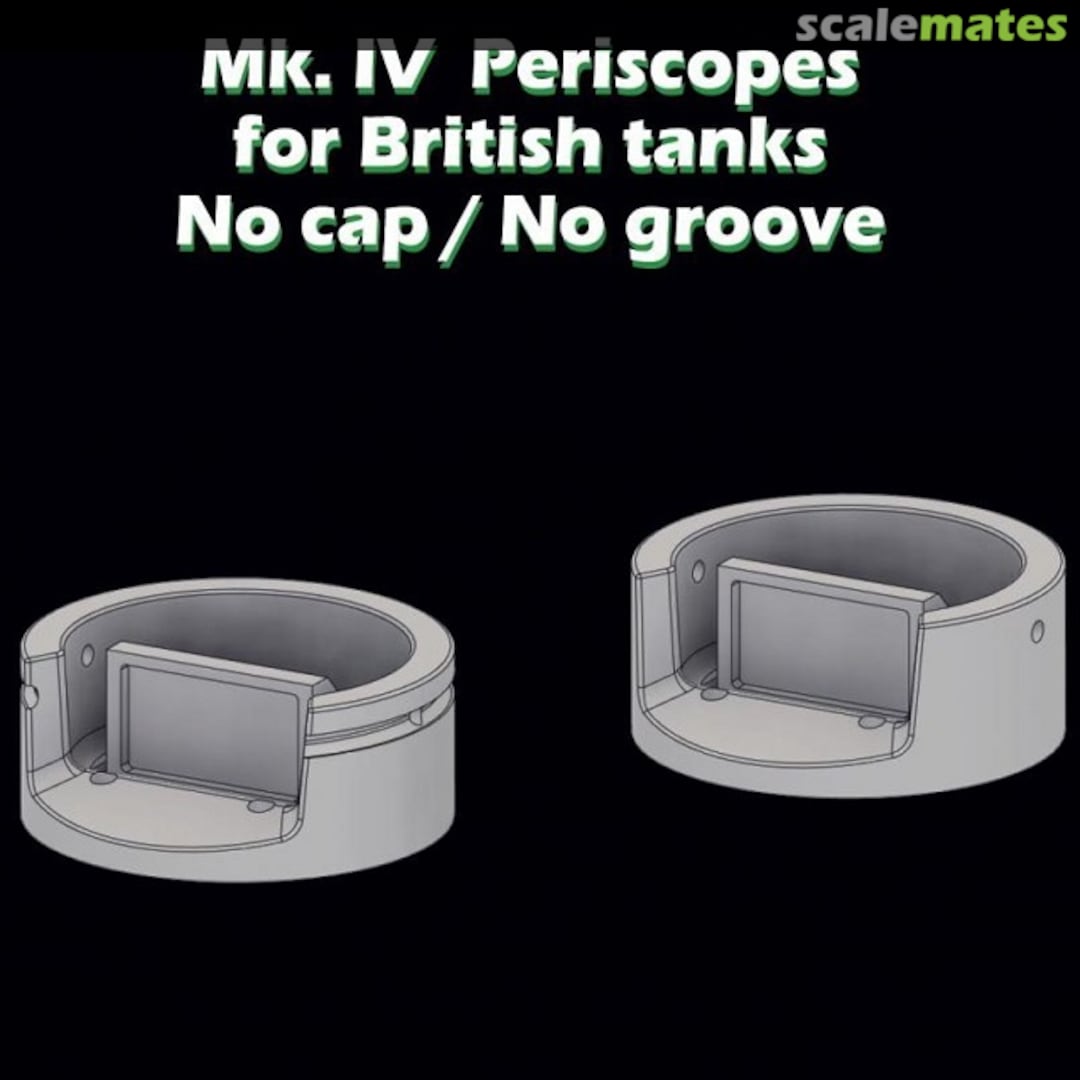 Boxart Mk IV Periscopes for British tanks - no cap no groove 3D012 SBS Model Boxart Mk IV Periscopes for British tanks - no cap no groove 3D012 SBS Model