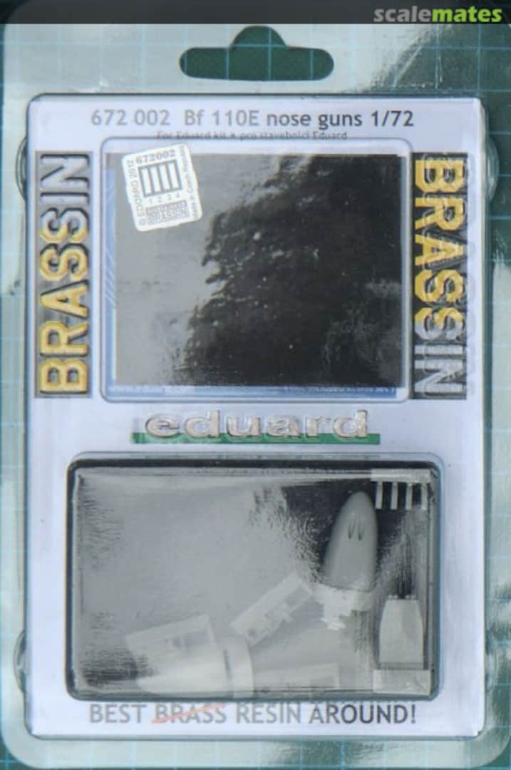 Boxart Bf 110E nose guns 672002 Eduard Boxart Bf 110E nose guns 672002 Eduard