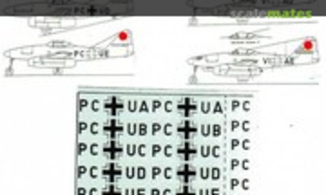 1:72 Messerschmitt Me 262 Prototypen V1 - V10 (Peter Heck PH 001A) PH 001A