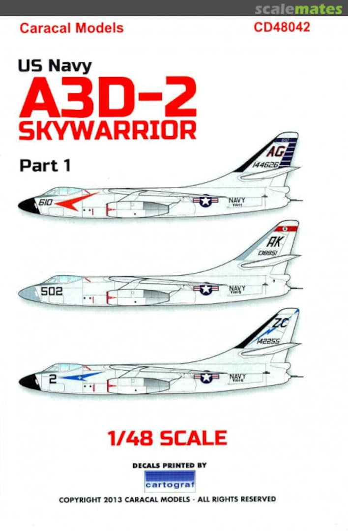 Boxart A3D-2 Skywarrior CD48042 Caracal Models