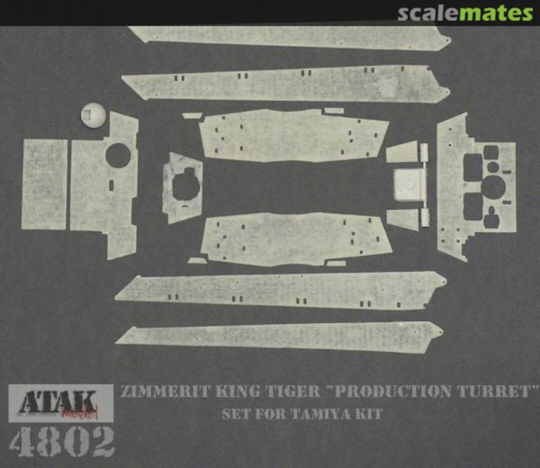 Boxart Zimmerit King Tiger "Production Turret" 4802 Atak Model Boxart Zimmerit King Tiger "Production Turret" 4802 Atak Model