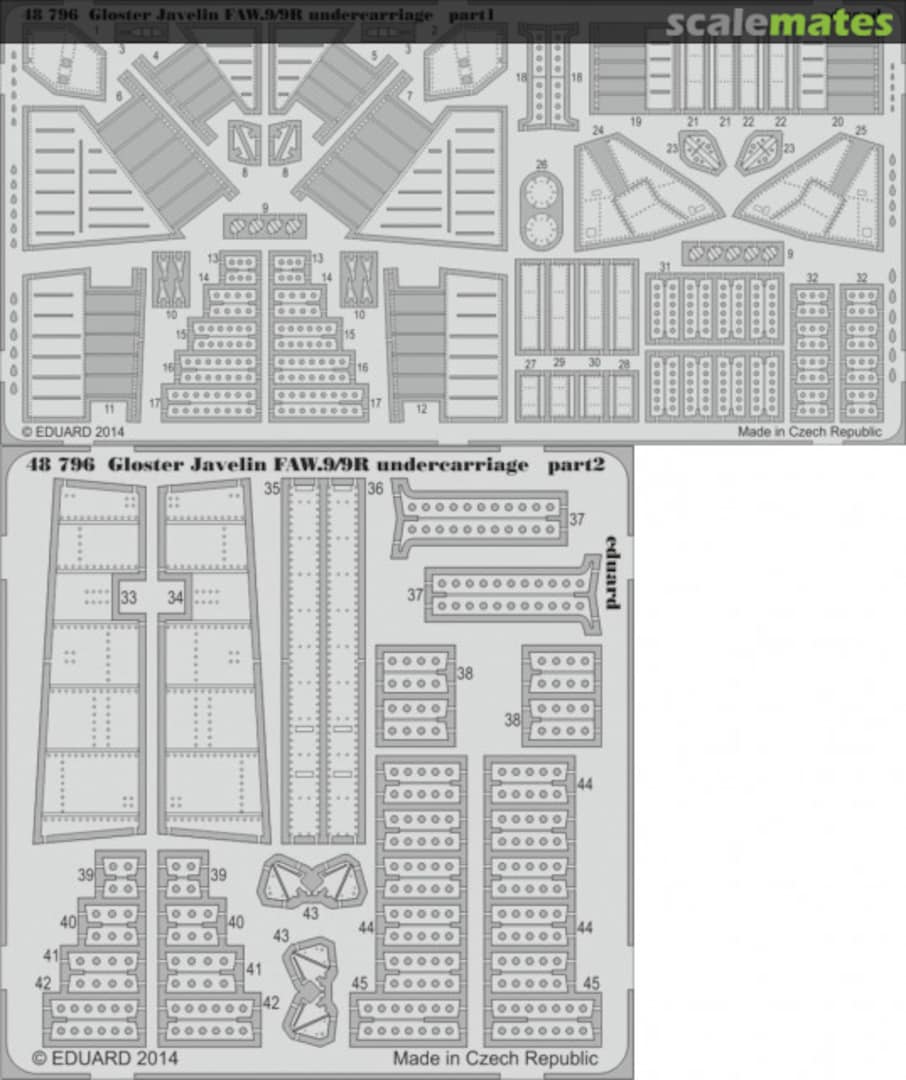 Boxart Gloster Javelin FAW.9/9R - Undercarriage 48796 Eduard Boxart Gloster Javelin FAW.9/9R - Undercarriage 48796 Eduard