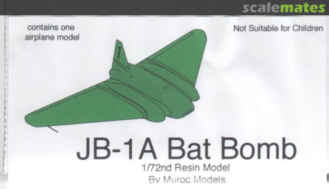 Boxart JB-1A Bat Bomb RD6 7212 Muroc Models Boxart JB-1A Bat Bomb RD6 7212 Muroc Models