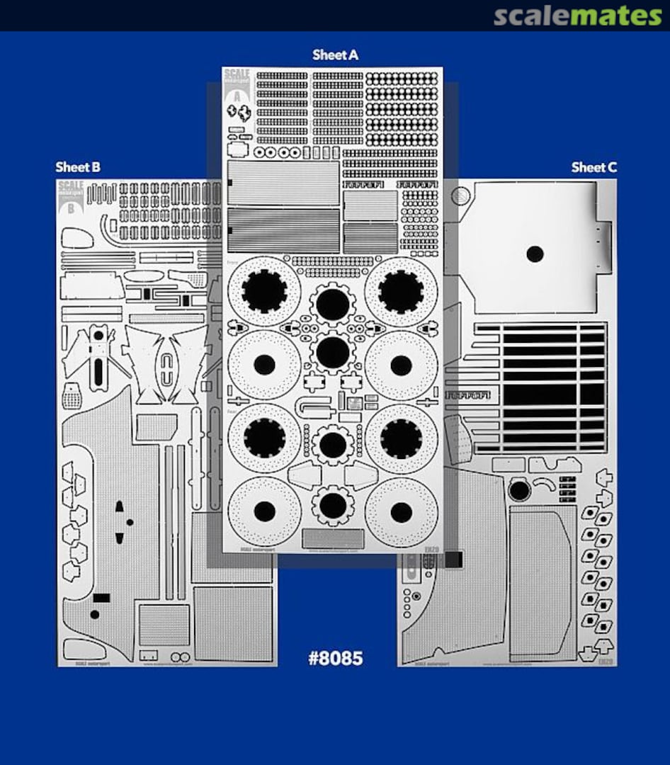 Boxart Enzo Ferrari Photo-Etched Set (Tamiya) 8085 Scale Motorsport