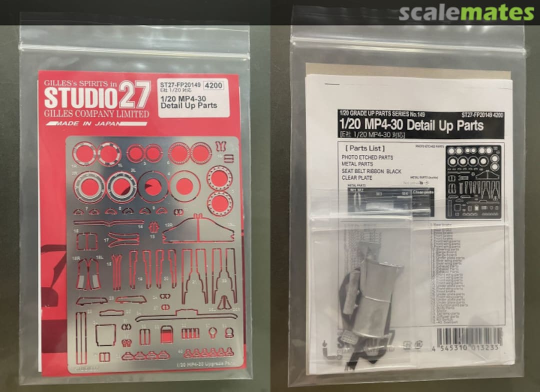 Boxart McLaren MP4-30 Detail Up Parts ST27-FP20149 Studio27 Boxart McLaren MP4-30 Detail Up Parts ST27-FP20149 Studio27
