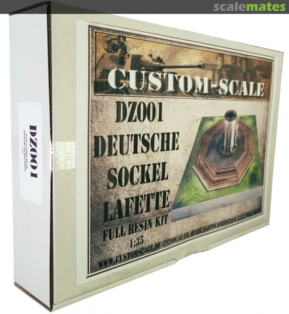 Boxart Deutsche Sockellafette DZ001 Custom-Scale Boxart Deutsche Sockellafette DZ001 Custom-Scale