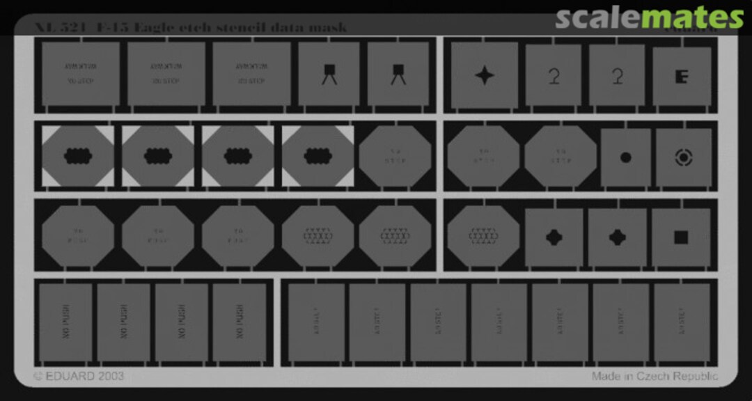 Boxart F-15 stencil data mask XL521 Eduard Boxart F-15 stencil data mask XL521 Eduard