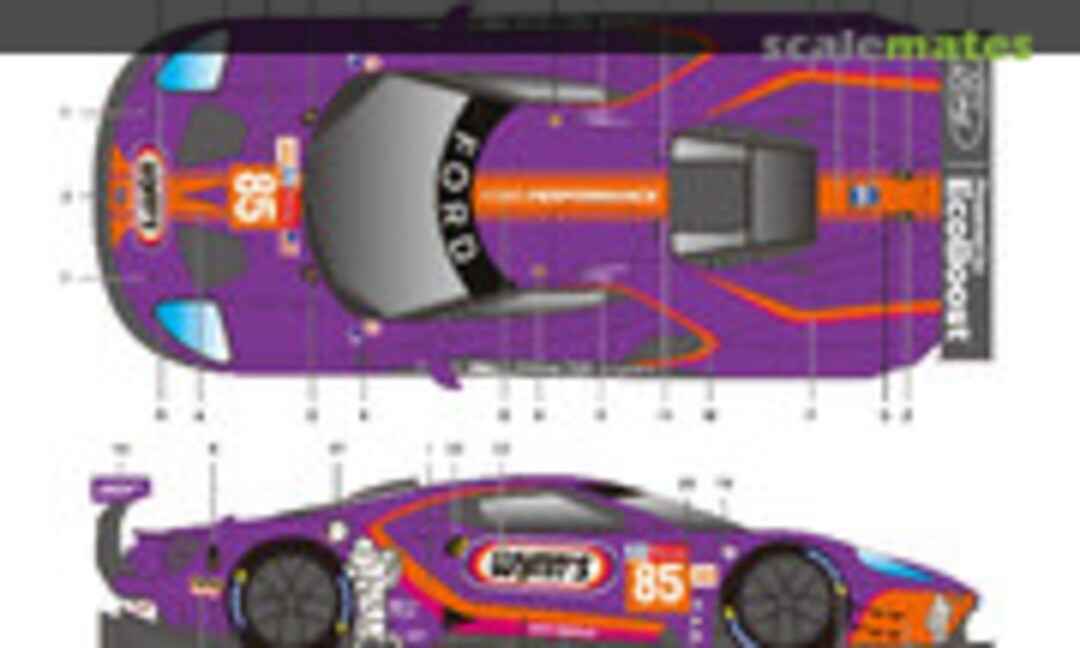 1:24 Ford GT Le Mans 24Hours 2019 (SK Decals SK-24093)