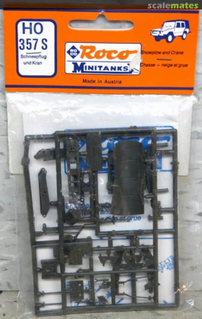 Boxart Schneepflug and Kran 357 S Roco Minitanks Boxart Schneepflug and Kran 357 S Roco Minitanks