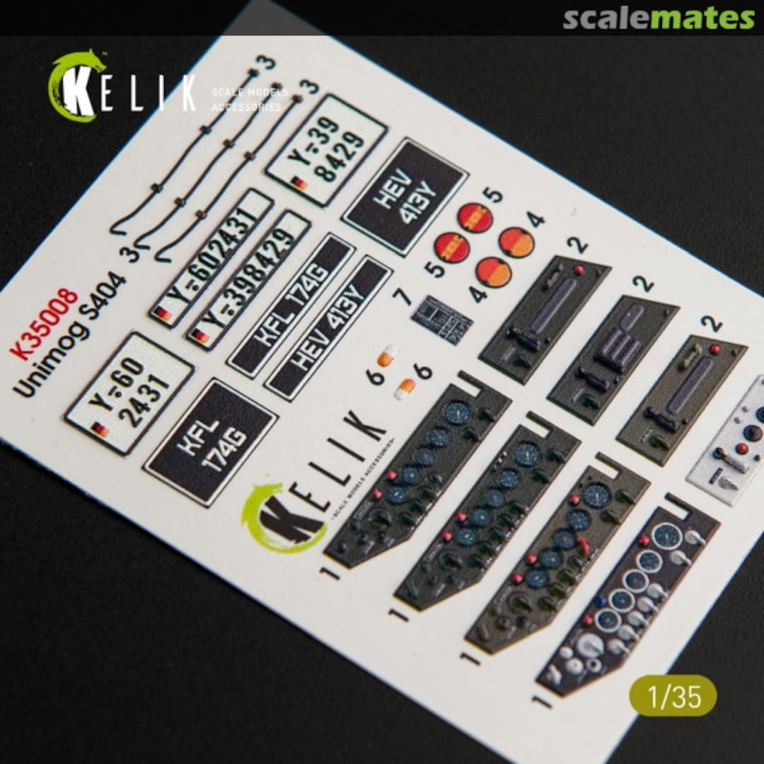 Boxart Unimog S404 - interior 3D decals K35008 Kelik Boxart Unimog S404 - interior 3D decals K35008 Kelik