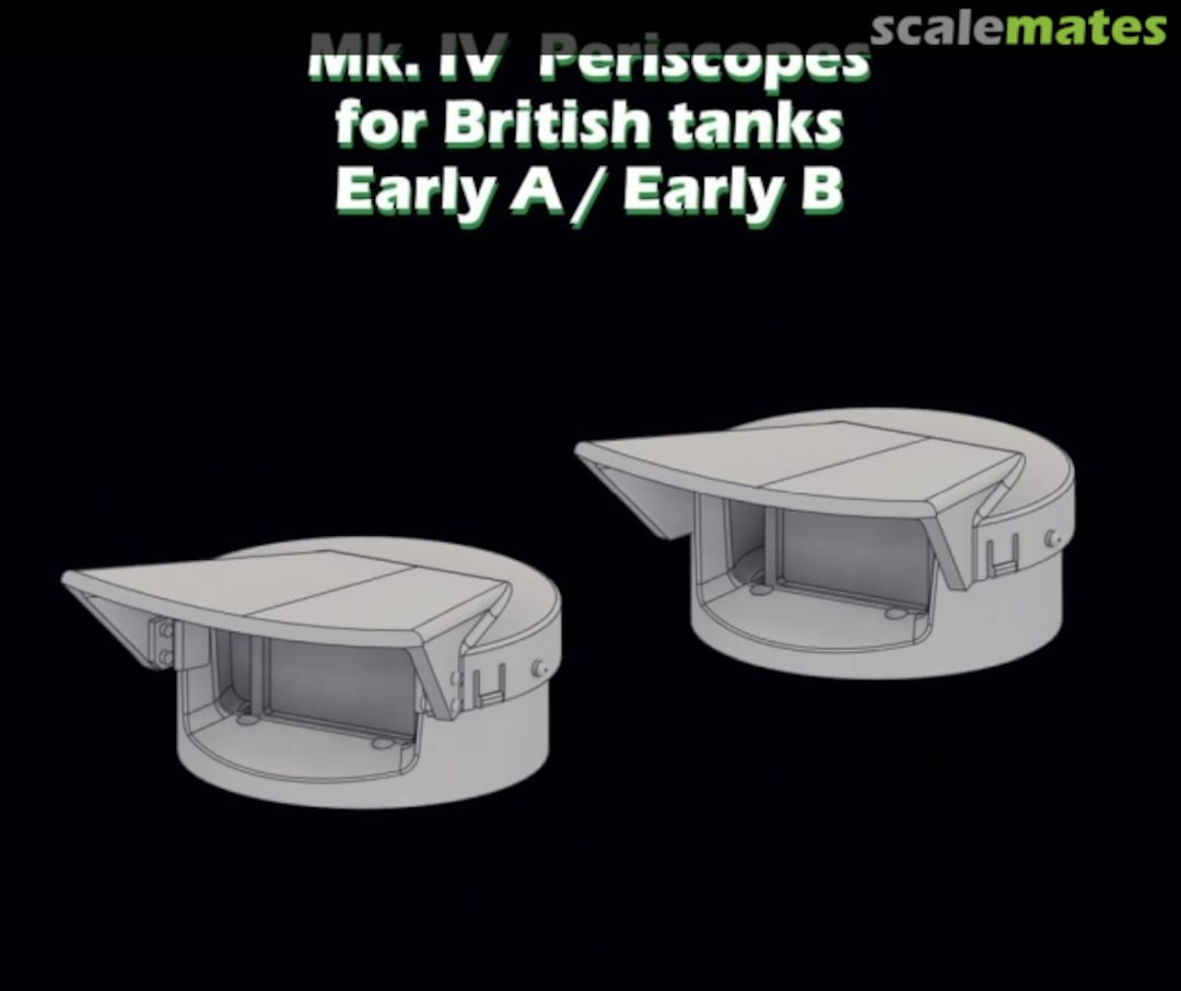 Boxart Mk IV Periscopes for British tanks early A early B 3D013 SBS Model Boxart Mk IV Periscopes for British tanks early A early B 3D013 SBS Model