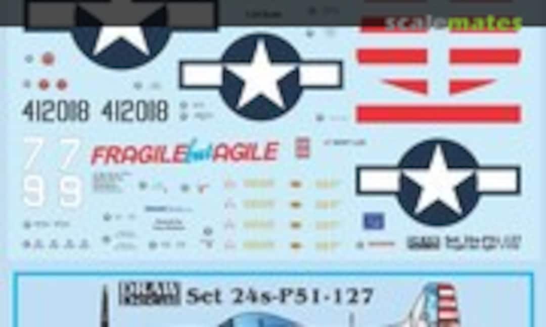 1:24 “Fragile but Agile” P-51D (Draw Decal 24-P51-127) 24-P51-127