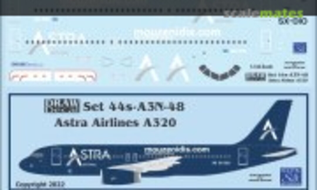 1:144 Astra Airlines A320 (Draw Decal 44-A3N-48) 44-A3N-48