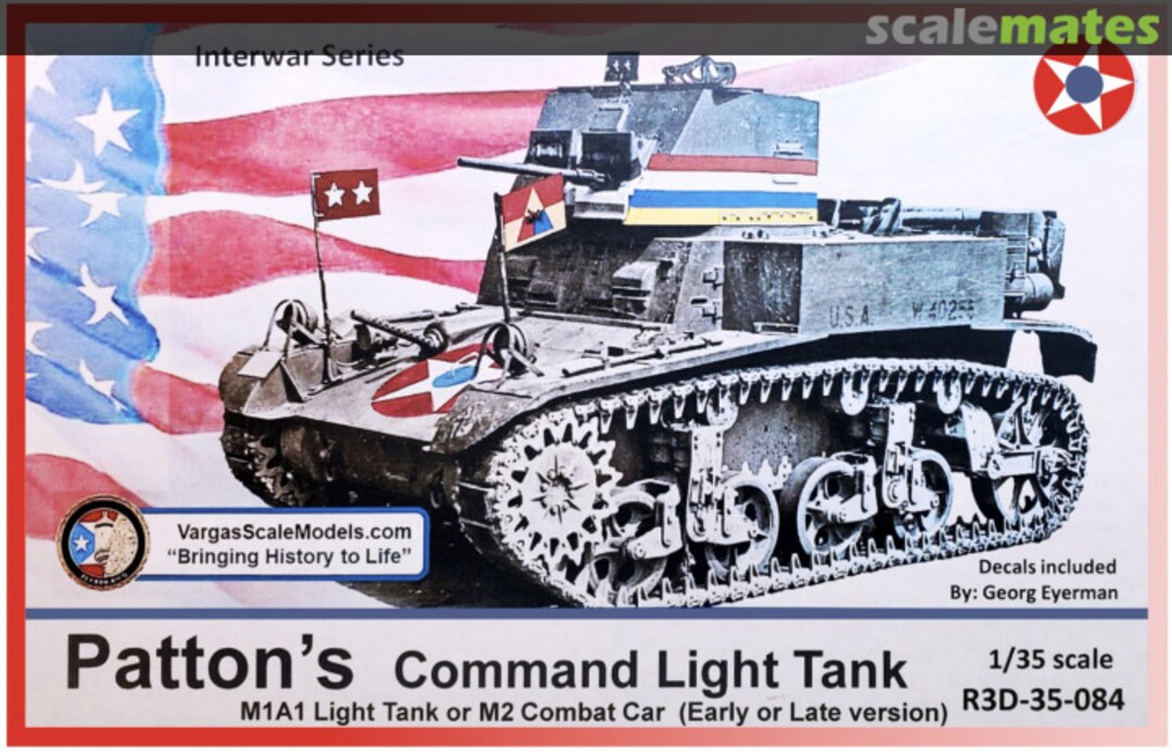 Boxart M2 Combat Car, M1A1 Light Tank R3D-35-084 Vargas Scale Models Boxart M2 Combat Car, M1A1 Light Tank R3D-35-084 Vargas Scale Models