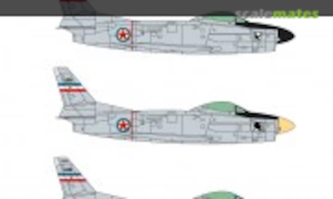1:48 Sabre Dog, North American F-86D in Yugoslav AF (Lift Here Decals 455-LH) 455-LH