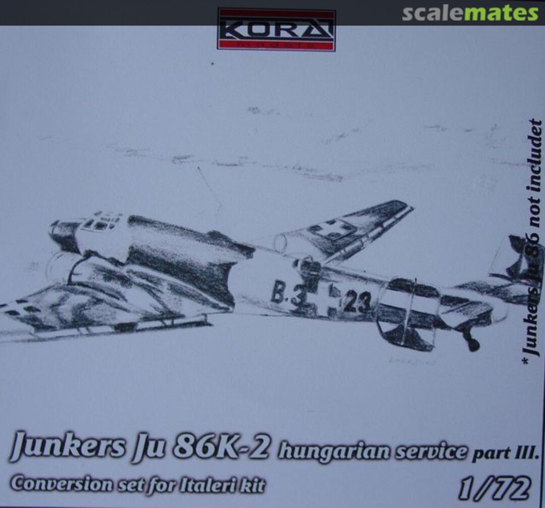 Boxart Junkers Ju-86K-2 Hungarian service C7226 Kora Models Boxart Junkers Ju-86K-2 Hungarian service C7226 Kora Models