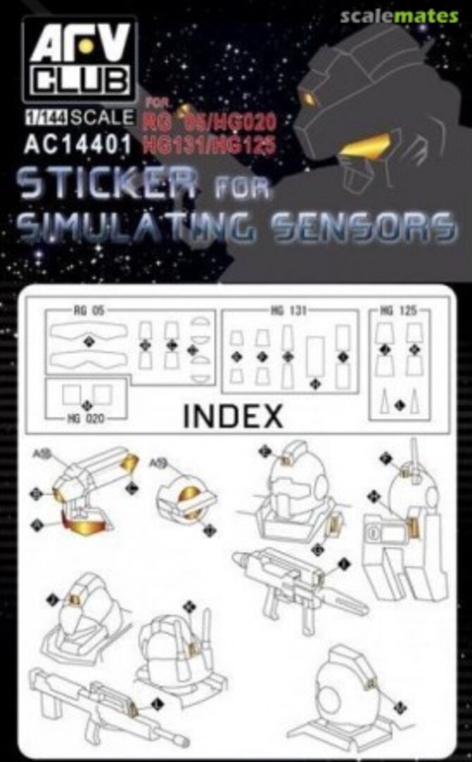 Boxart Sticker for simulating sensors AC14401 AFV Club Boxart Sticker for simulating sensors AC14401 AFV Club
