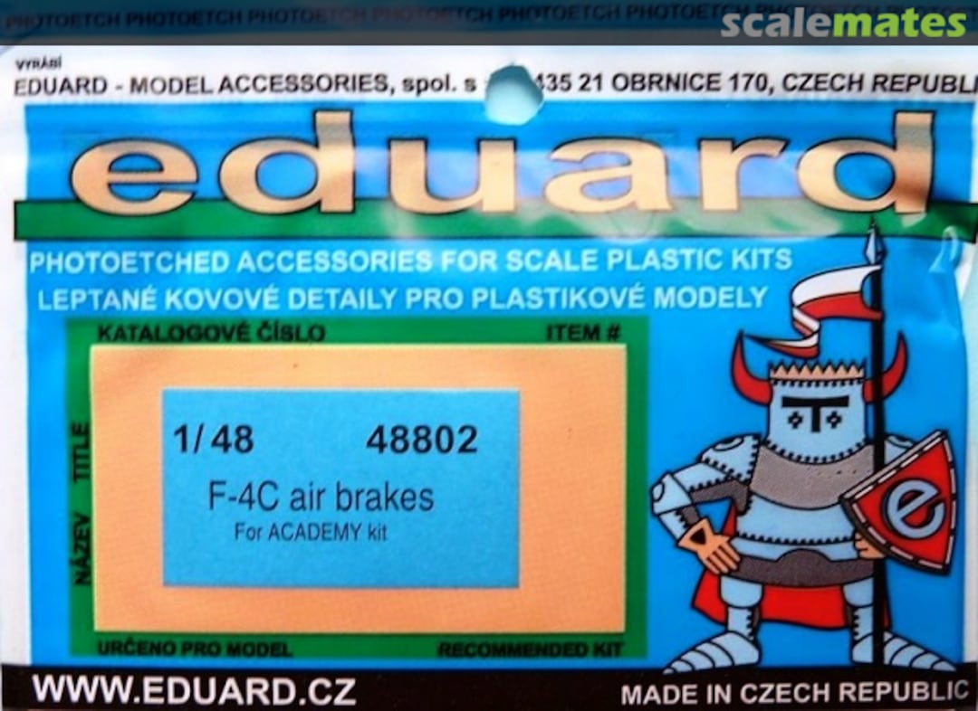 Boxart McDonnell Douglas F-4C Phantom II - air brakes 48802 Eduard Boxart McDonnell Douglas F-4C Phantom II - air brakes 48802 Eduard