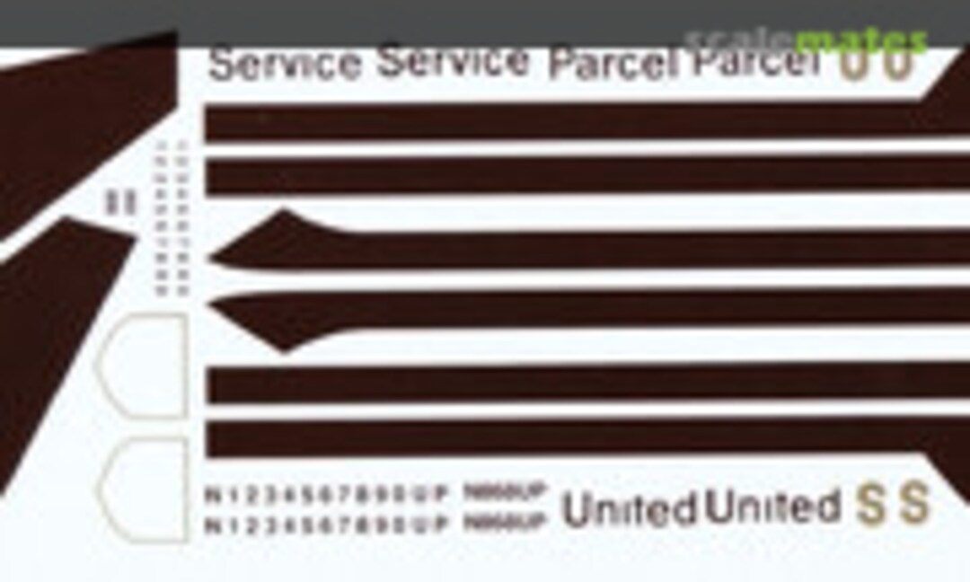 1:144 Douglas DC-8-71/73: United Parcel Service (Flightpath Decals FP44-UPS01)