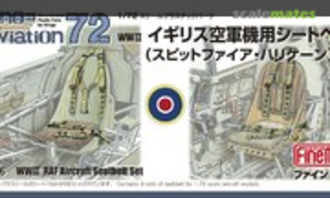 1:72 WWII RAF Aircraft Seatbelt Set (Fine Molds NA6)