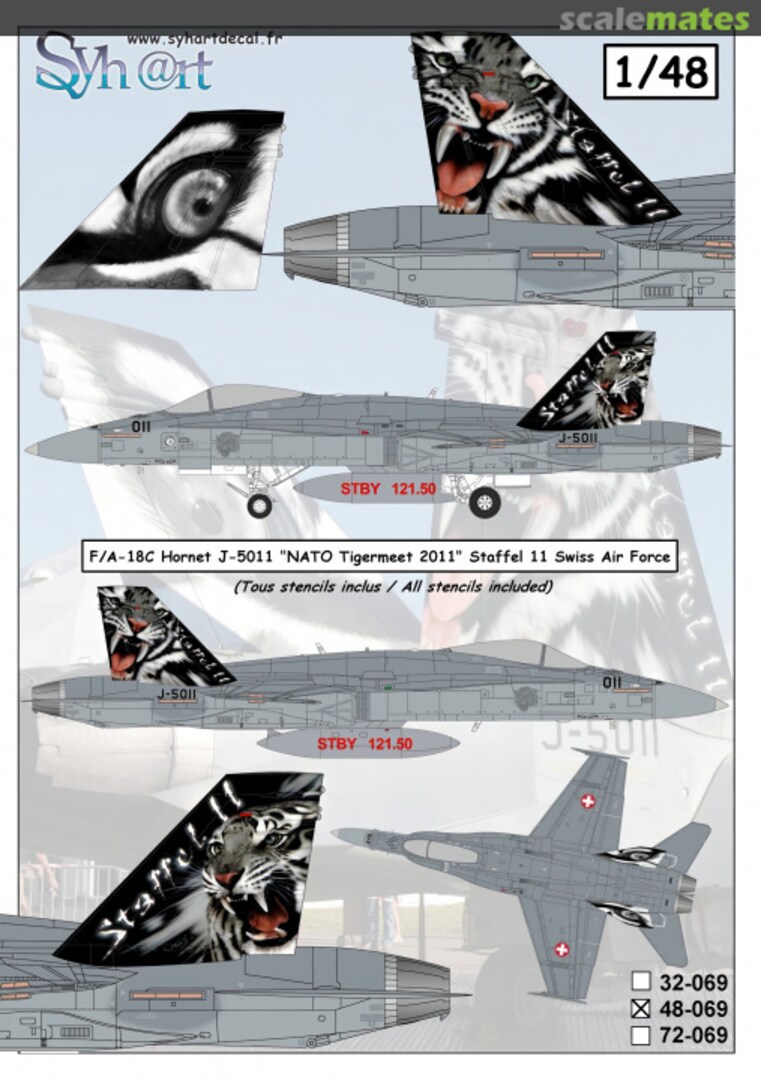 Boxart F/A-18C Hornet J-5011 48-069 Syhart Boxart F/A-18C Hornet J-5011 48-069 Syhart