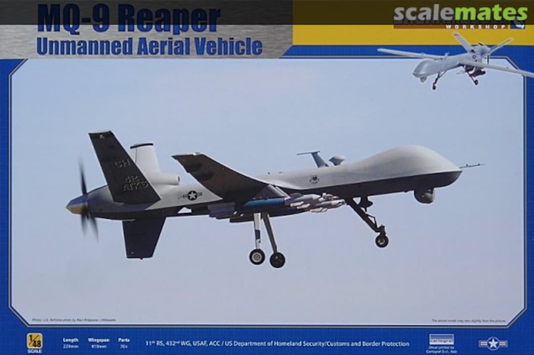 Boxart MQ-9 Reaper 48013 Skunkmodels Boxart MQ-9 Reaper 48013 Skunkmodels