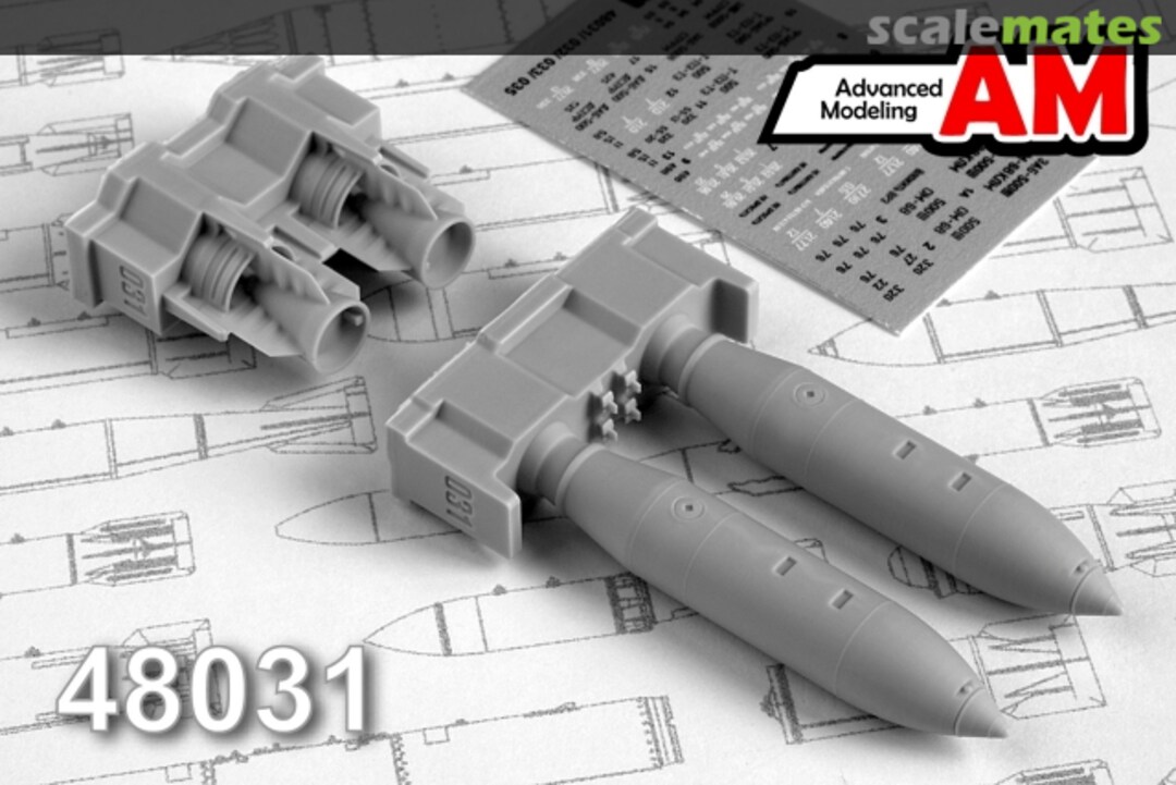 Boxart ZAB-500V 500 kg Incendiary bomb (set contains two bombs) AMC 48031 Advanced Modeling Boxart ZAB-500V 500 kg Incendiary bomb (set contains two bombs) AMC 48031 Advanced Modeling
