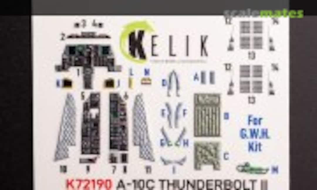 1:72 A-10C Thunderbolt II interior 3D decals (Kelik K72190) K72190