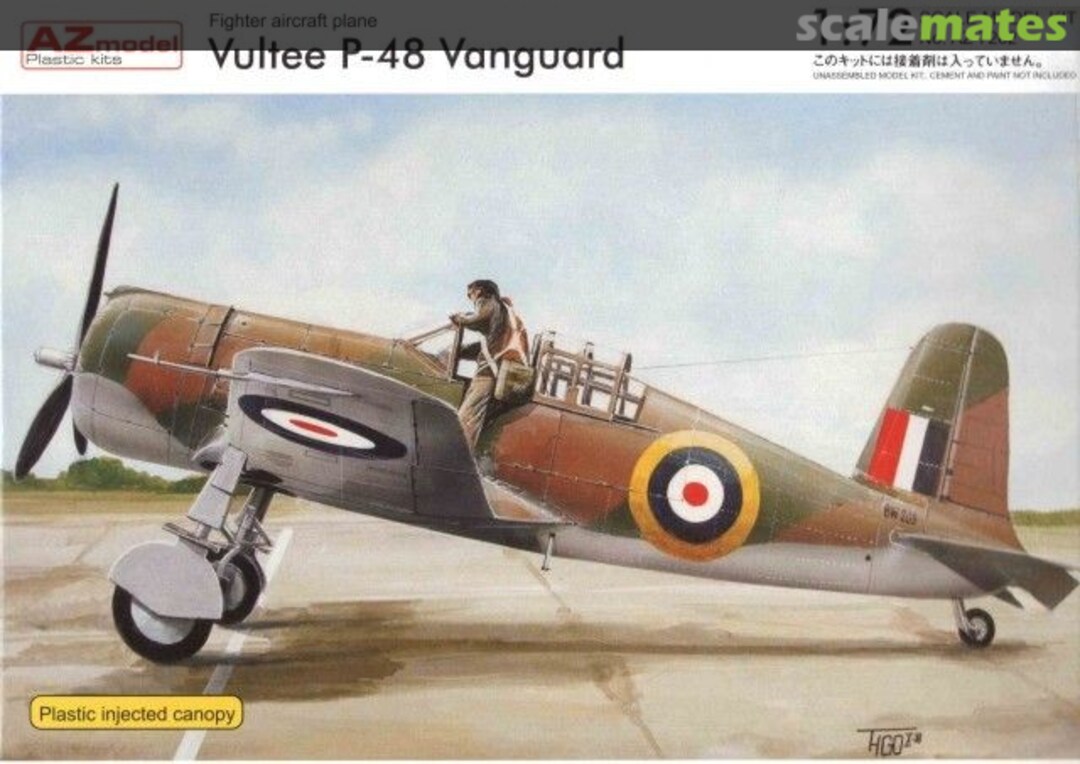 Boxart Vultee P-48 Vanguard AZ7262 AZmodel Boxart Vultee P-48 Vanguard AZ7262 AZmodel