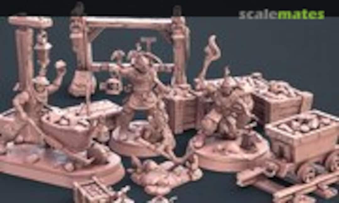 Miners Full Set (STL Miniatures STL0009)