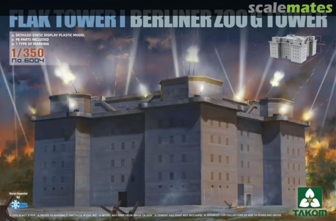 Boxart Flak Tower I Berliner Zoo G Tower 6004 Takom