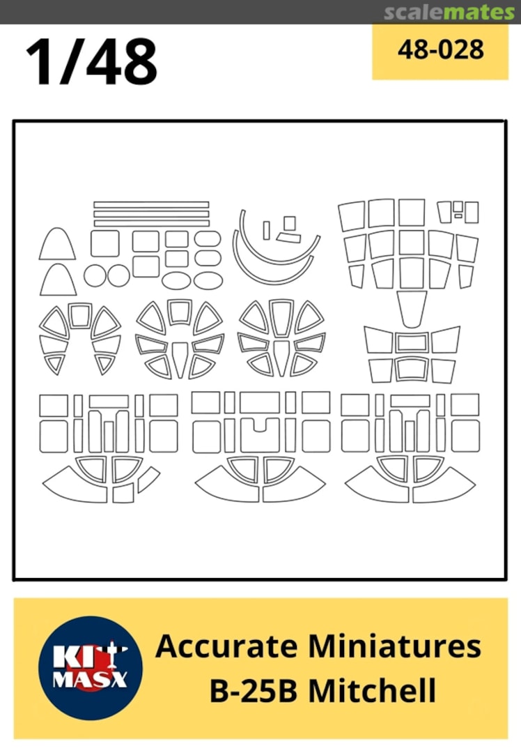 Boxart B-25B Mitchell 48-028 Kit Masx Boxart B-25B Mitchell 48-028 Kit Masx