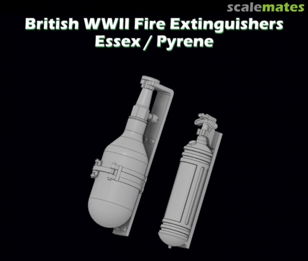 Boxart British WW II fire extinguishers Essex / Pyrene 3D015 SBS Model Boxart British WW II fire extinguishers Essex / Pyrene 3D015 SBS Model