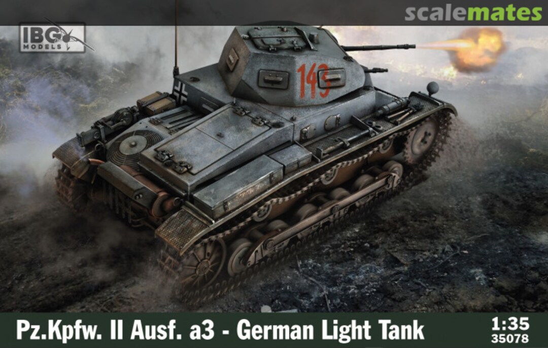 Boxart Pz.Kpfw. II Ausf. a3 35078 IBG Models Boxart Pz.Kpfw. II Ausf. a3 35078 IBG Models
