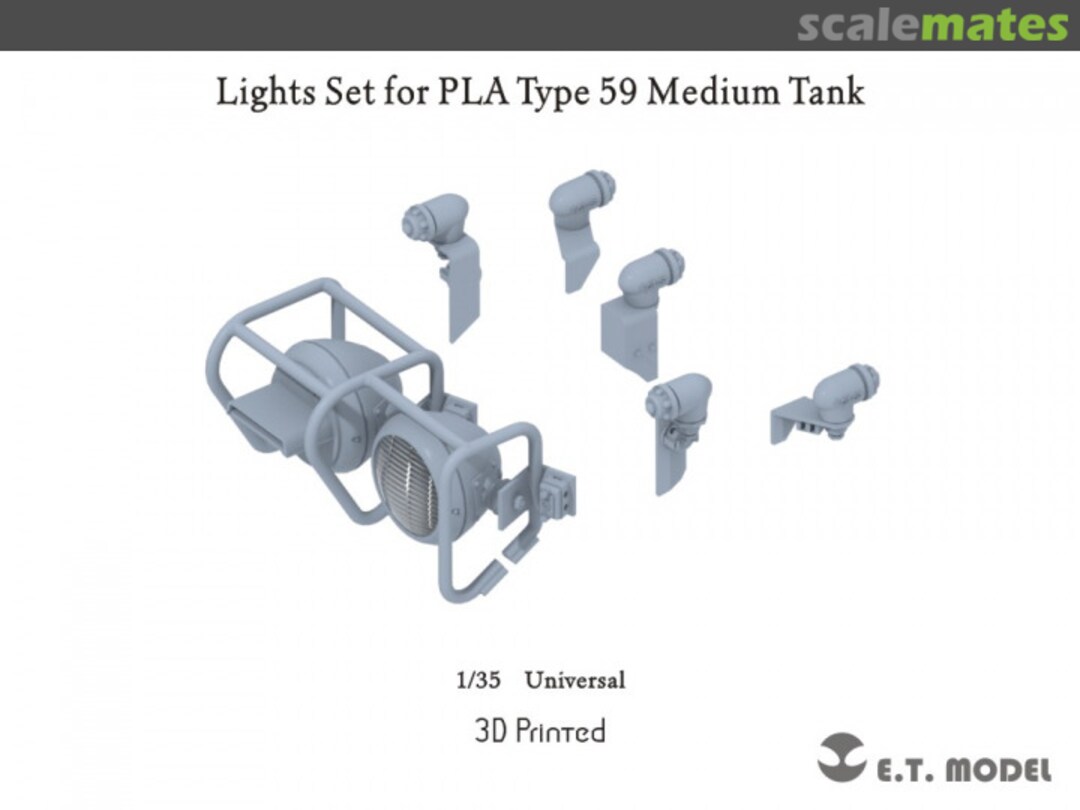 Boxart Lights Set for PLA Type 59 Medium Tank P35-258 E.T. Model Boxart Lights Set for PLA Type 59 Medium Tank P35-258 E.T. Model