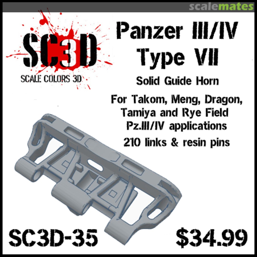 Boxart Panzer III/IV Type VII Tracks SC3D-35 Scale Colors Boxart Panzer III/IV Type VII Tracks SC3D-35 Scale Colors