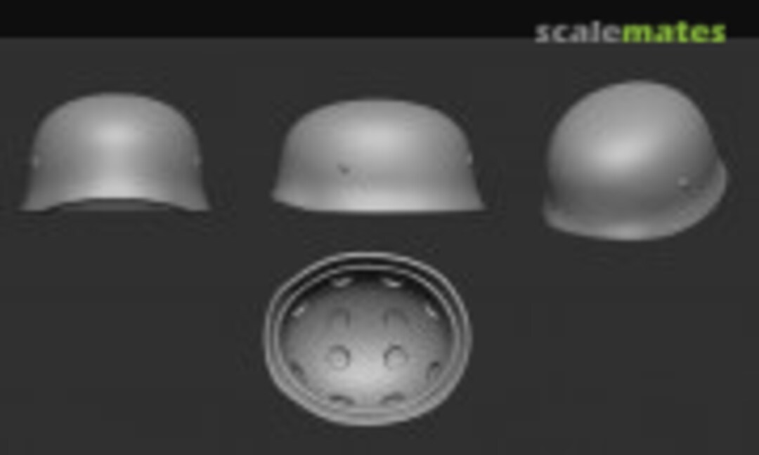 1:16 German Helmet M38 Fallschirmjäger (Detail) (Firma49 H014-16) H014-16