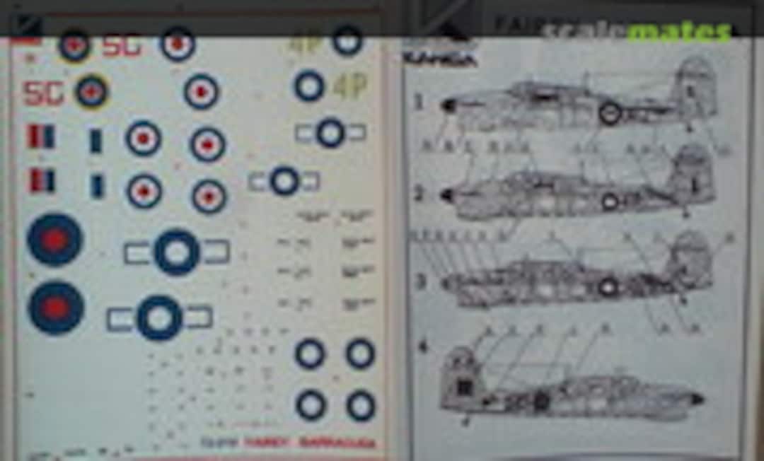 1:72 Fairey Barracuda (Kanga Decals 72-018) 72-018