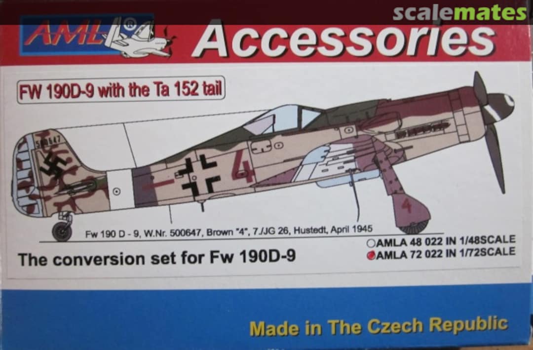 Boxart Fw 190D-9 with the Ta 152 Tail AMLA72022 AML Boxart Fw 190D-9 with the Ta 152 Tail AMLA72022 AML