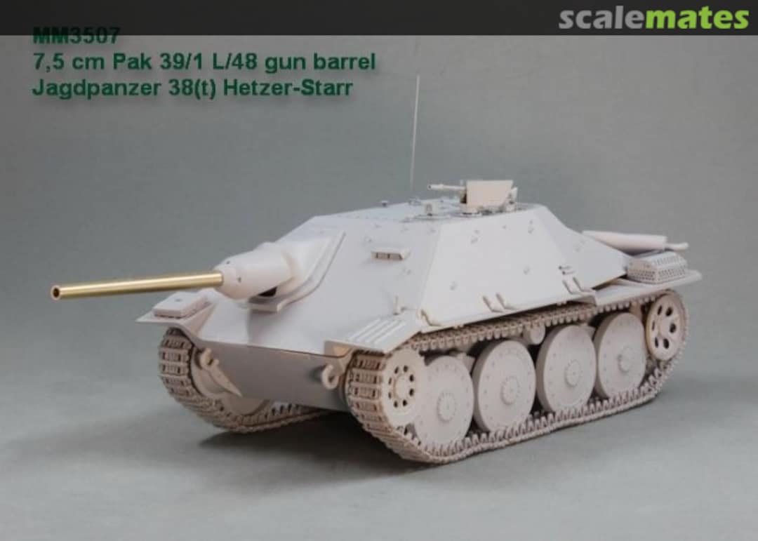 Boxart 7.5 cm Pak 39/1 L/48 gun barrel. Jagdpanzer 38(t) Hetzer-Starr for Trumpeter kit MM3507 Magic Models Boxart 7.5 cm Pak 39/1 L/48 gun barrel. Jagdpanzer 38(t) Hetzer-Starr for Trumpeter kit MM3507 Magic Models