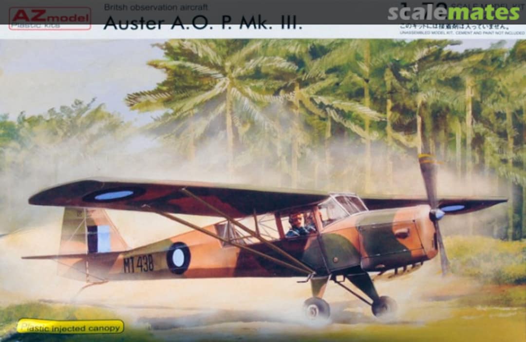 Boxart Auster A.O.P. Mk. III. AZ7263 AZmodel