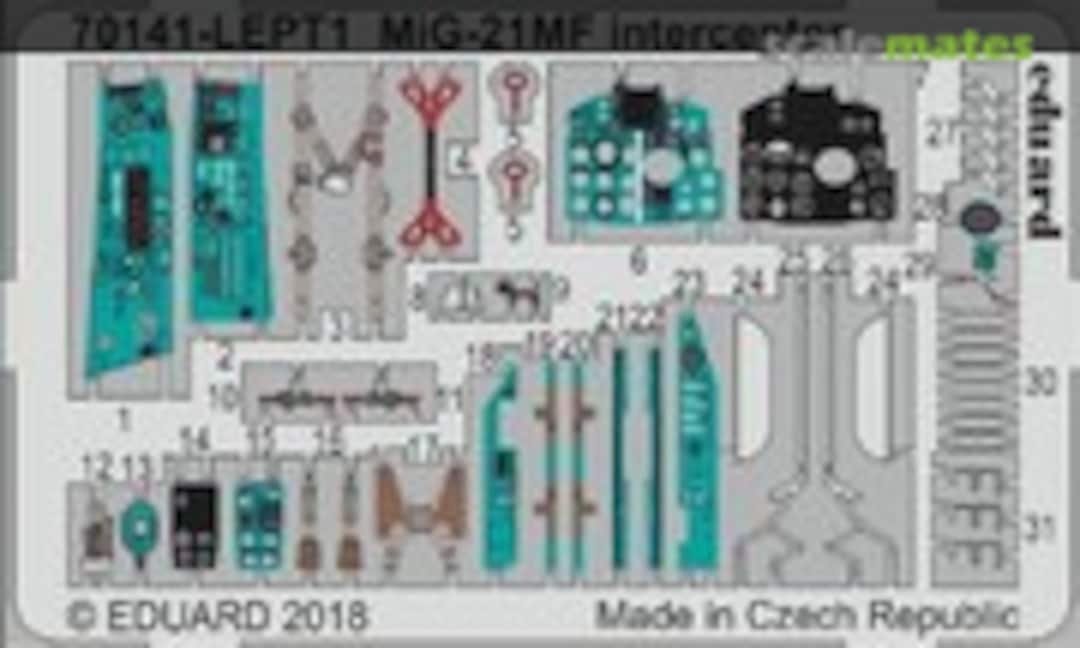 1:72 MiG-21MF interceptor PE-set (Eduard 70141-LEPT) 70141-LEPT