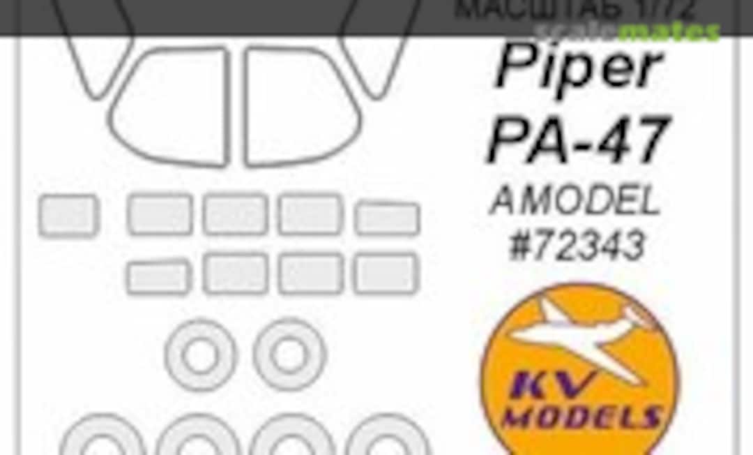 1:72 Painting masks for Piper PA-47 + wheels masks (KV Models 72681) 72681