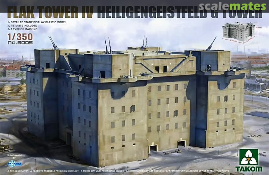 Boxart Flak Tower IV Heiligengeistfeld G Tower 6005 Takom Boxart Flak Tower IV Heiligengeistfeld G Tower 6005 Takom