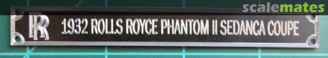 Boxart Rolls Royce Name Plaque Scaledetails Boxart Rolls Royce Name Plaque Scaledetails