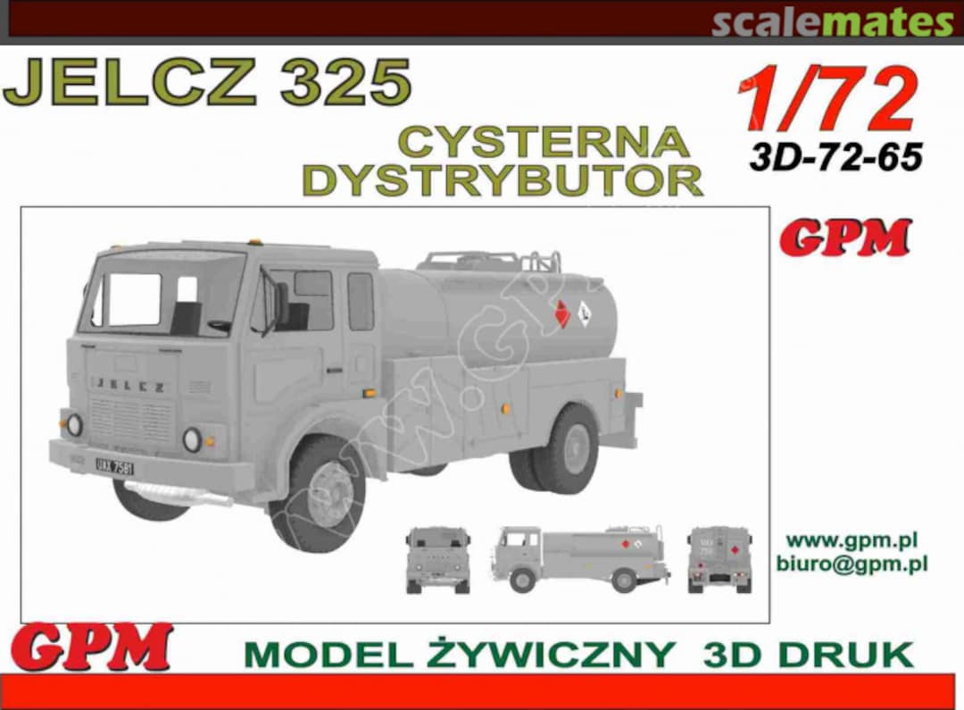 Boxart Jelcz 325 Cysterna Dystrybutor 3D-72-65 GPM Boxart Jelcz 325 Cysterna Dystrybutor 3D-72-65 GPM